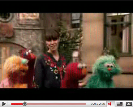 feist sesame street photo feist sesame street Feist on Sesame Street: # 1 2 3 4 monsters walking cross the floor... #